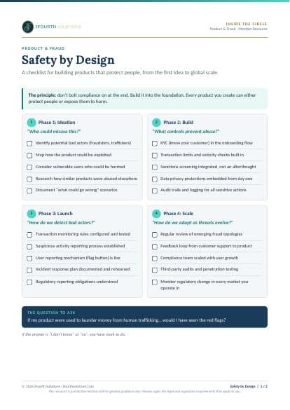 Preview of Safety by Design Checklist