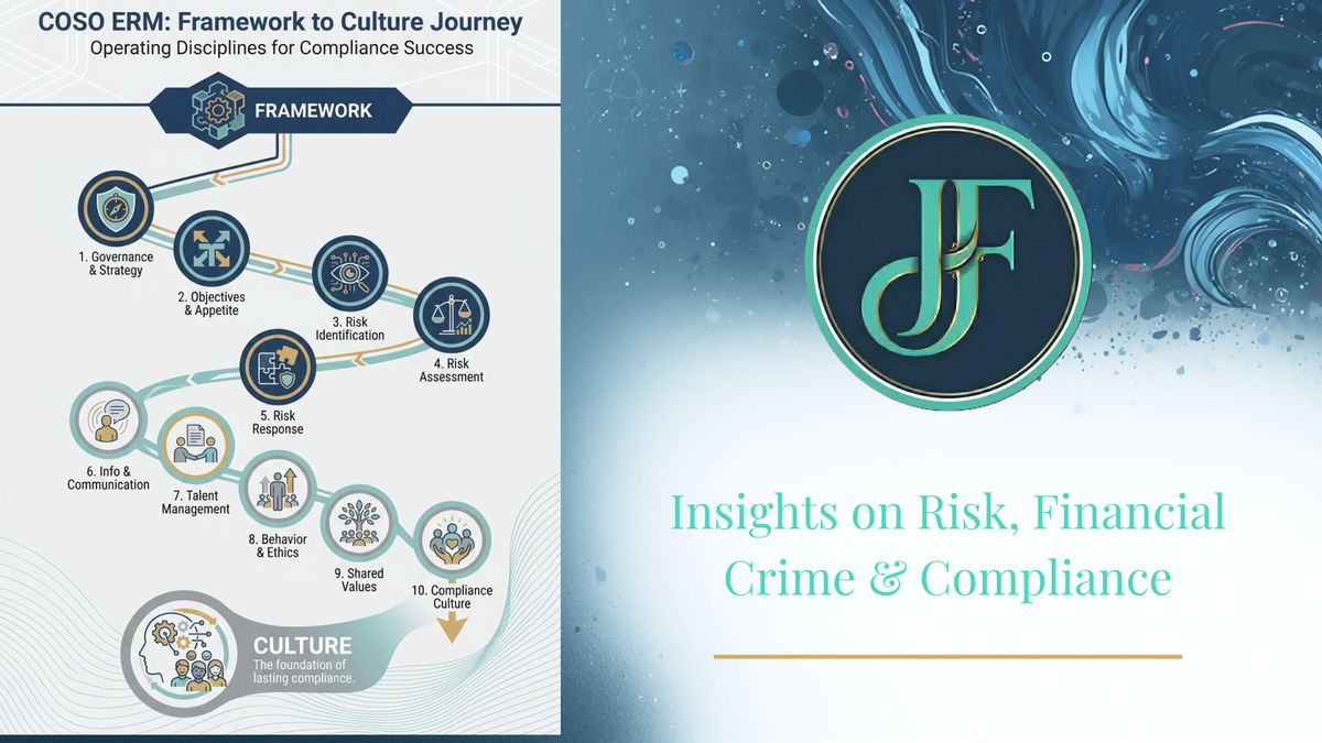 COSO's 10 ERM Operating Disciplines: A Culture-First Perspective
